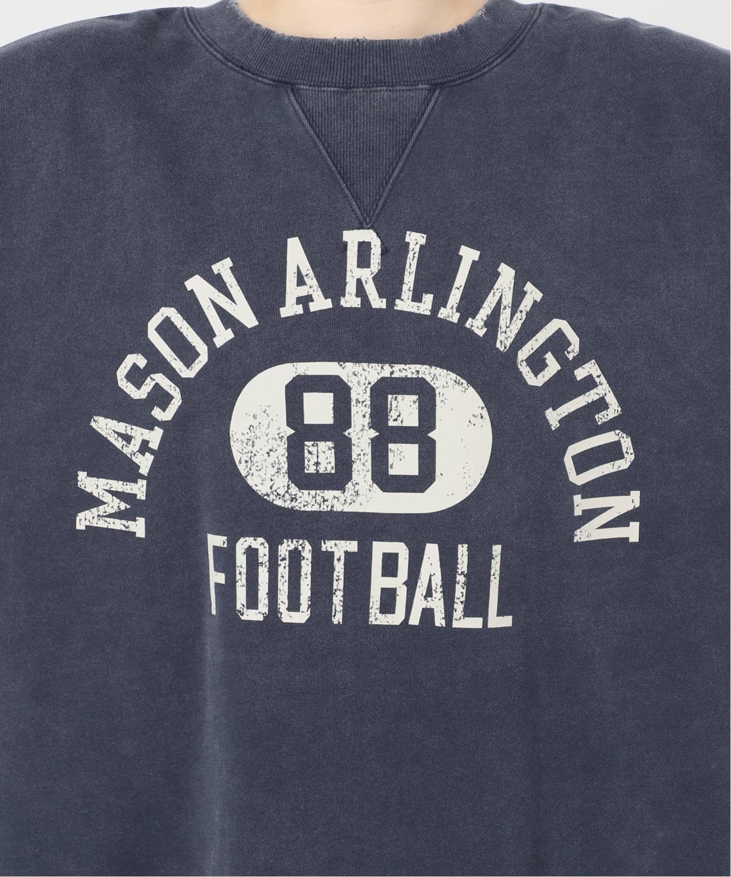 athletic wear MASON】別注オーバーカレッジスウェット（Tシャツ