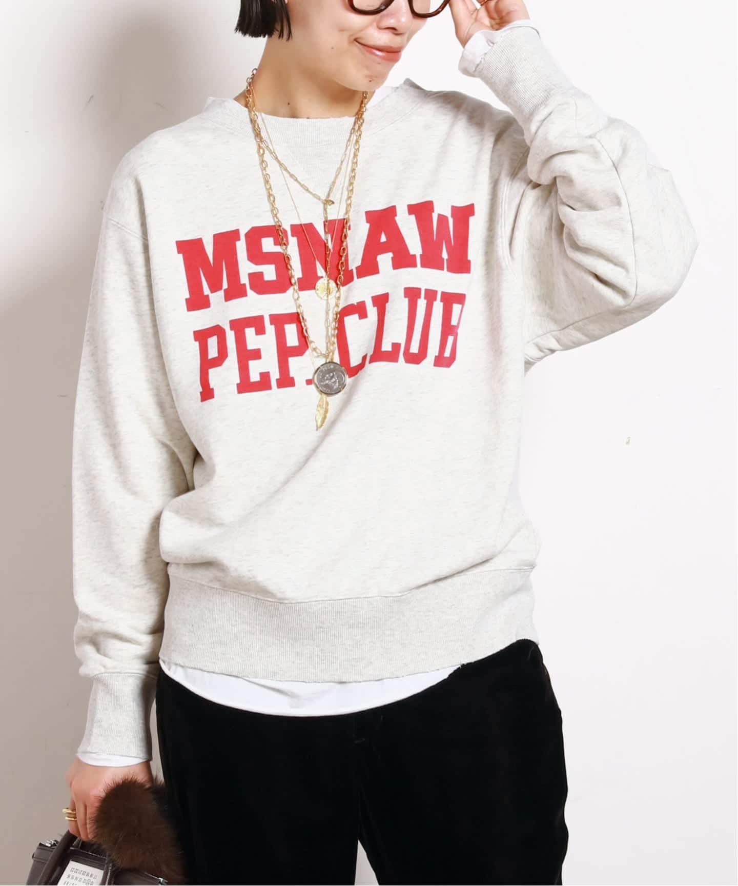 athletic wear MASON】別注カレッジスウェット（Tシャツ／カットソー