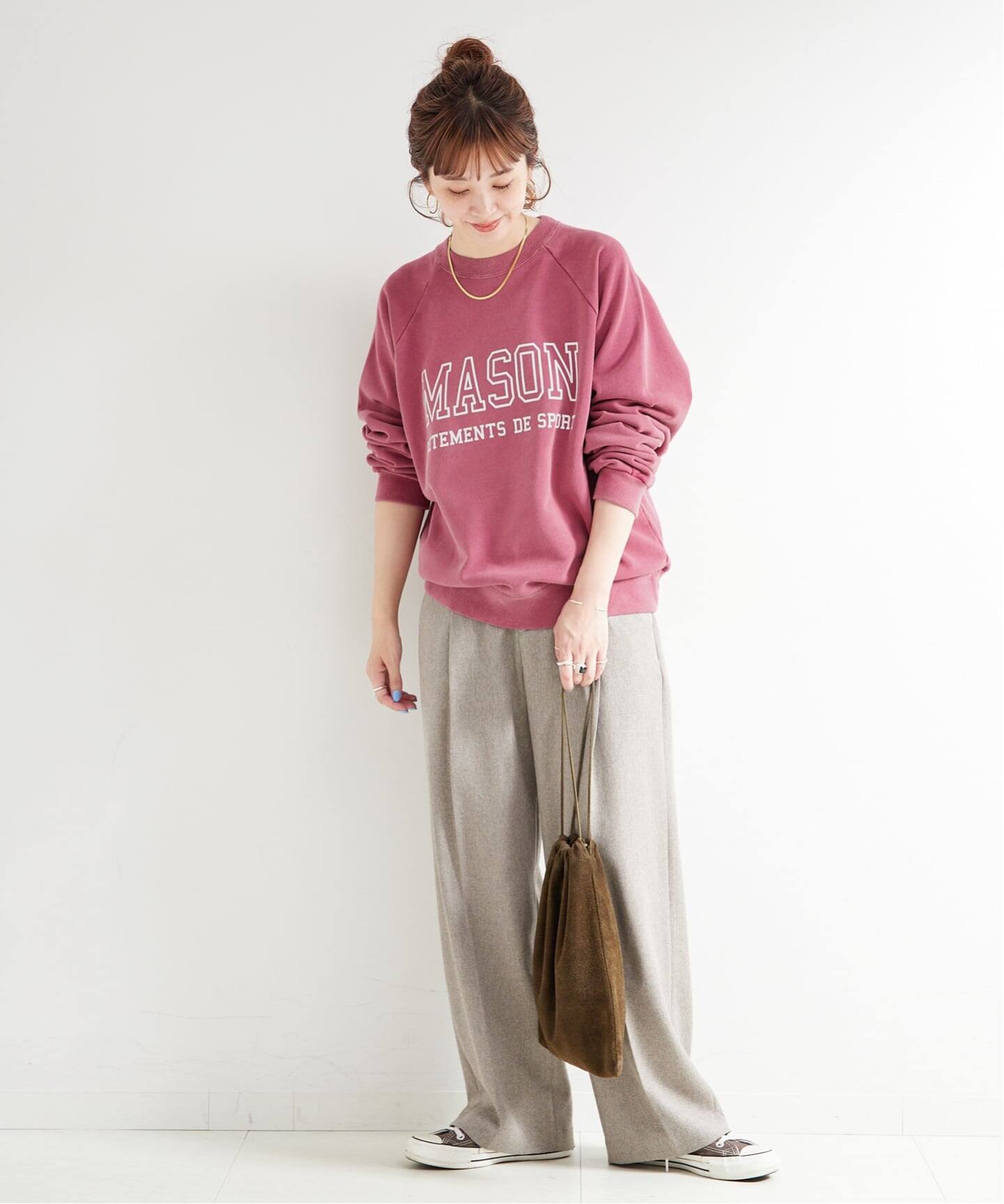 追加》【WEB限定】athletic wear MASON / 別注 ロゴスウェット