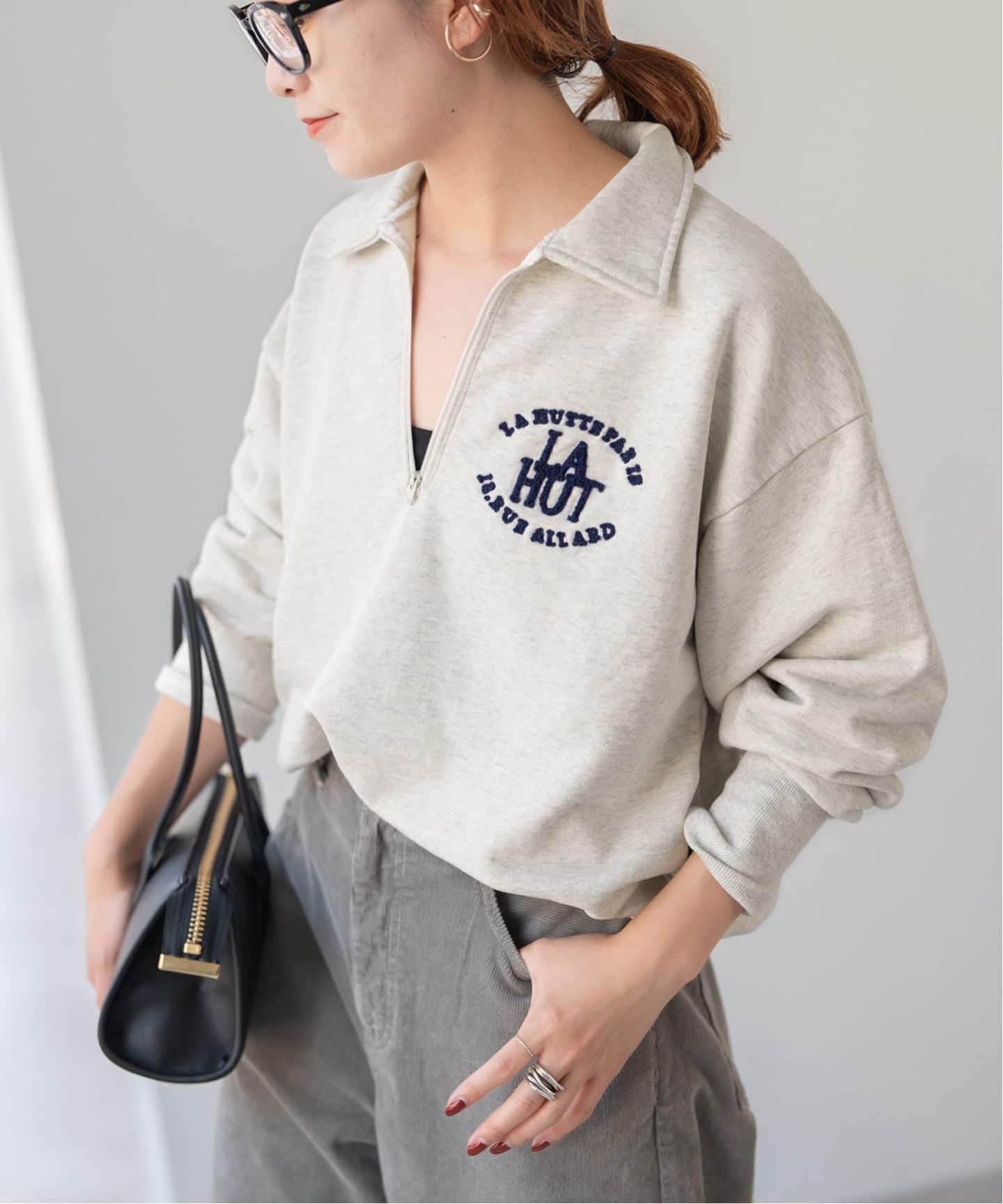 La Hutte / ラ ユット ハーフジップスウェット（スウェット）｜Spick