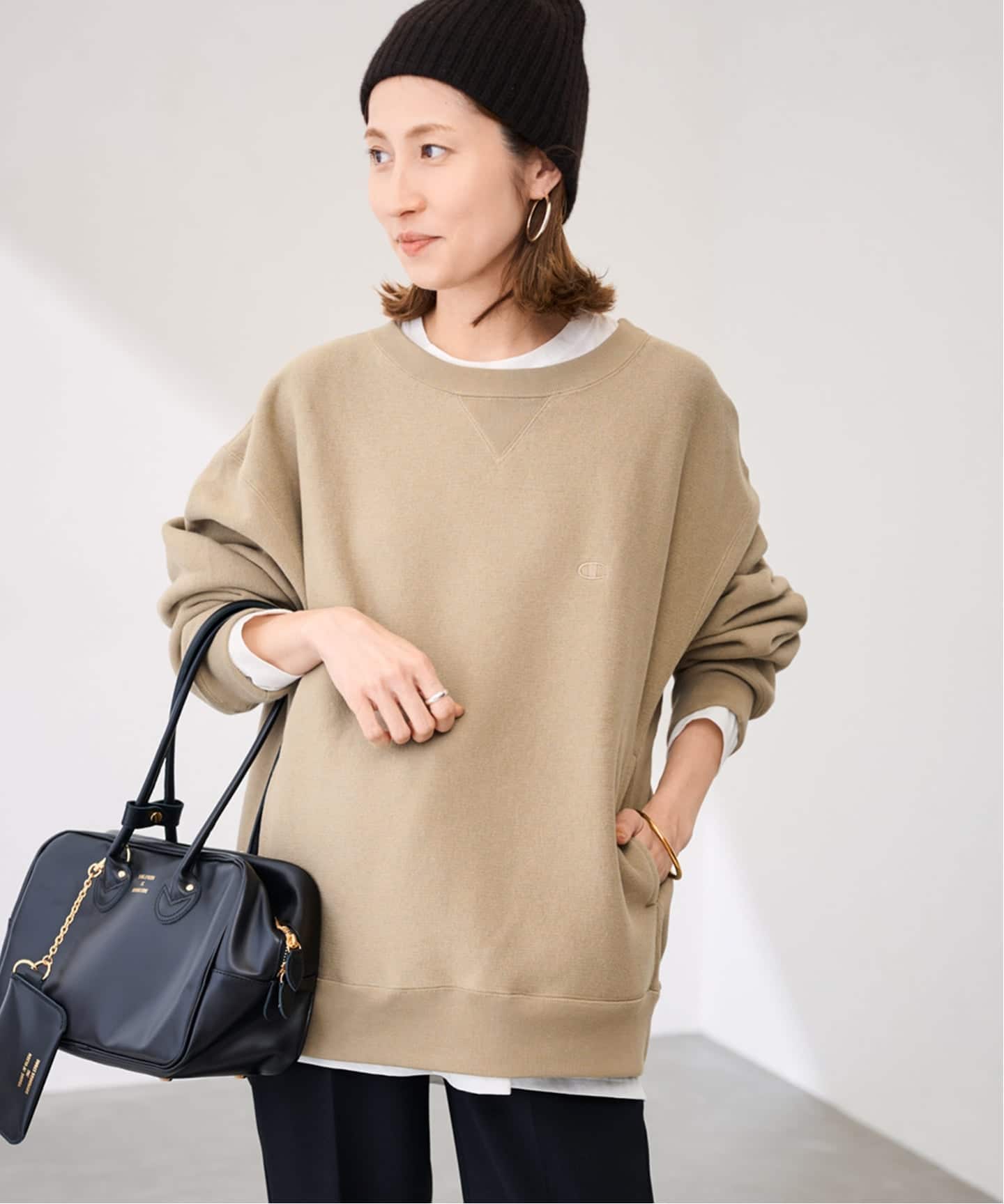 Champion 別注製品染めREVERSE WEAVEポケット（スウェット