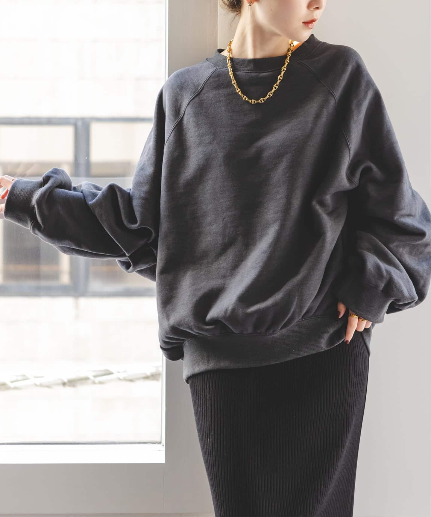 追加》COG THE BIGSMOKE/コグザビッグスモーク LEILA WIDE CUFF SWEAT