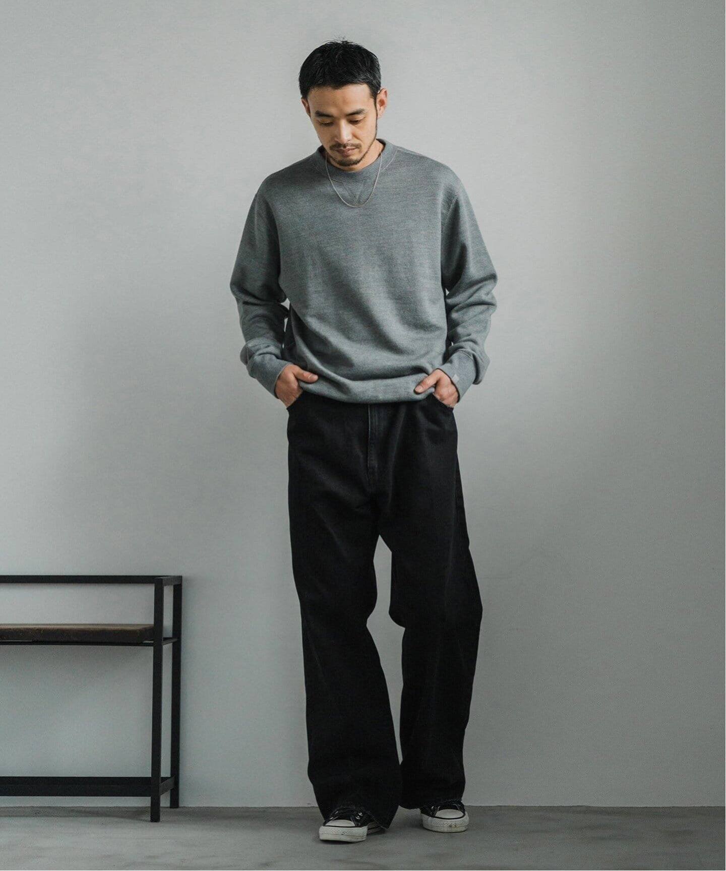 LOOPWHEELER × LOWERCASE for EDIFICE ウール/シルク スウェットSP