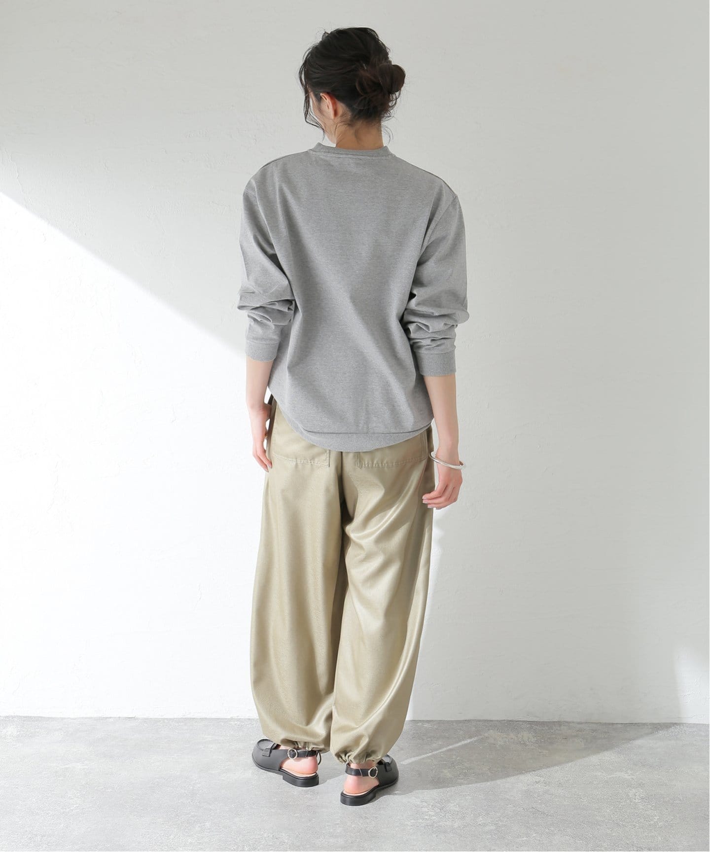 A.P.C. (アーペーセー) 別注 ロゴプリント スウェットライク ロング