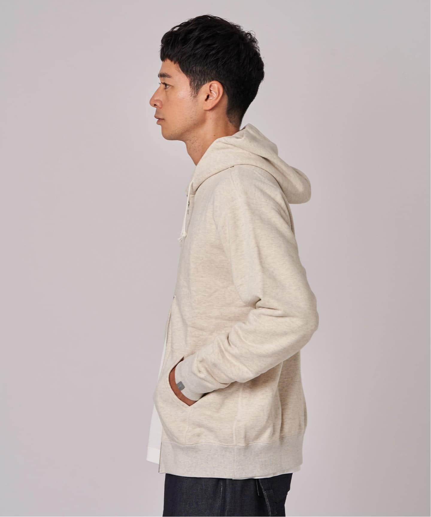 LOOPWHEELER × LOWERCASE for EDIFICE ライトツリウラケ ジップ