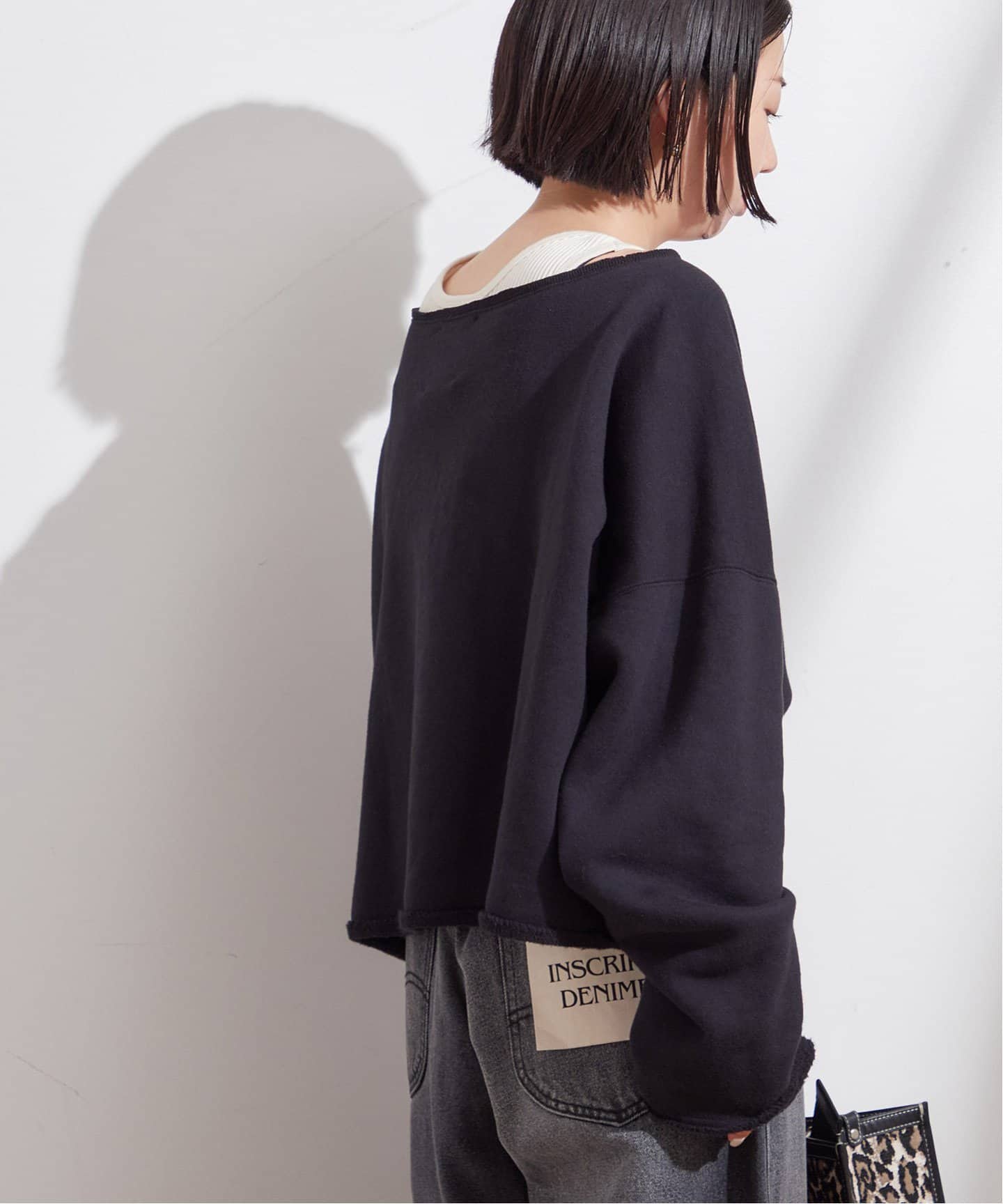 別注》【INSCRIRE /アンスクリア】ロゴスウェット（スウェット