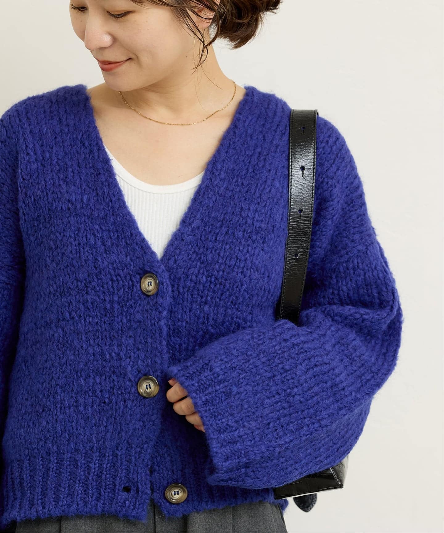 TRICOTS JEAN MARC/トリコットジーンマルク】ボタンツキカーデ