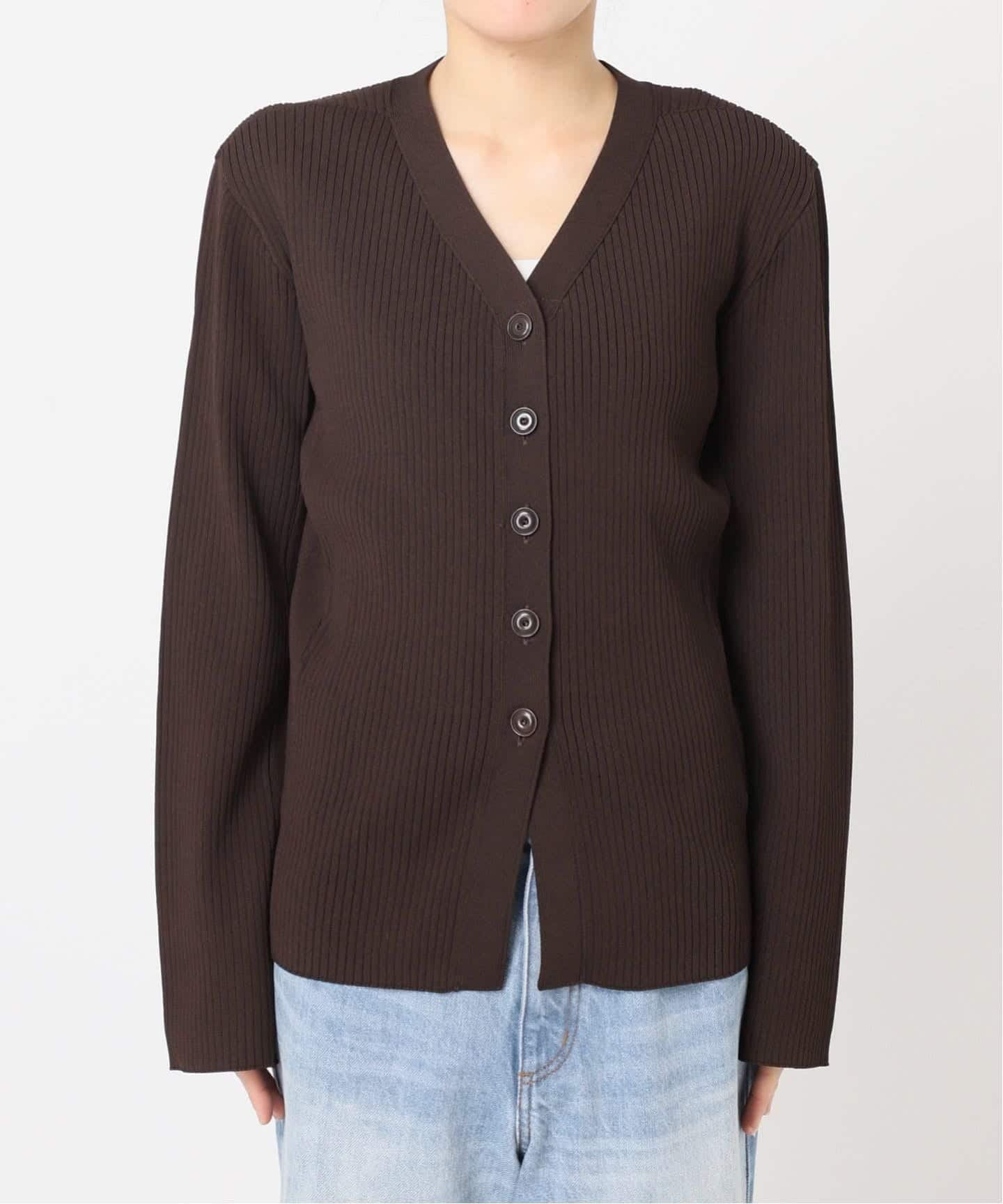 追加》R'IAM RIBシェイプカーディガン（カーディガン）｜Plage