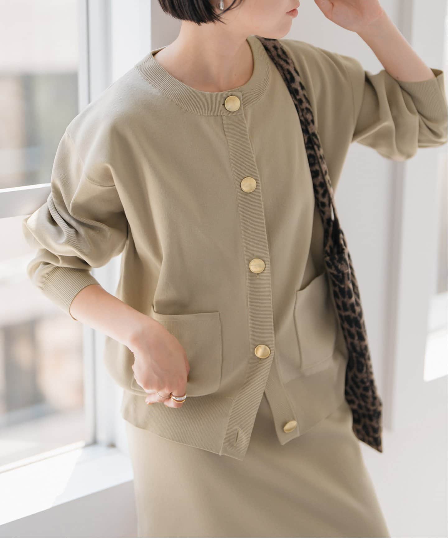 WEB限定 / 追加》ウォッシャブルクルーネックカーディガン