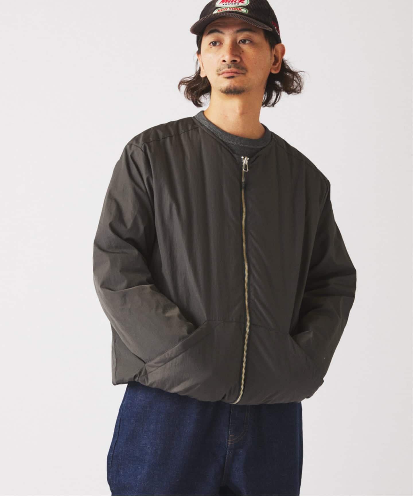 TAION / タイオン 別注 ヴァーチカルキルト リバーシブル ダウン