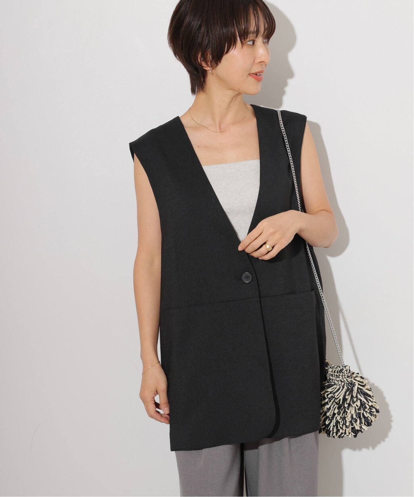 追加2》ノーカラージレ（ジレ）｜JOURNAL STANDARD relume（ジャーナル