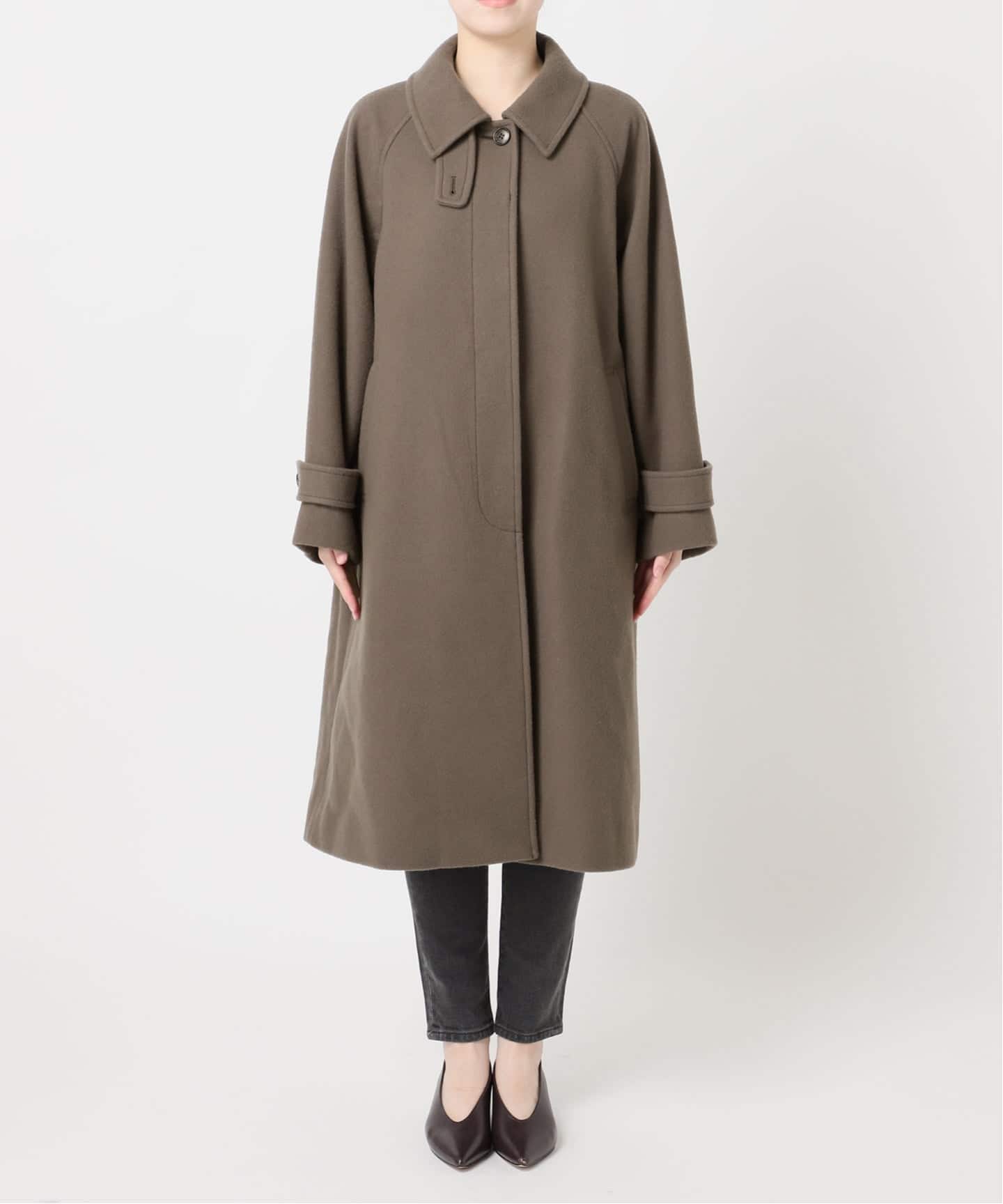 尾州ウールスーパー100ステンカラーコート（ステンカラーコート