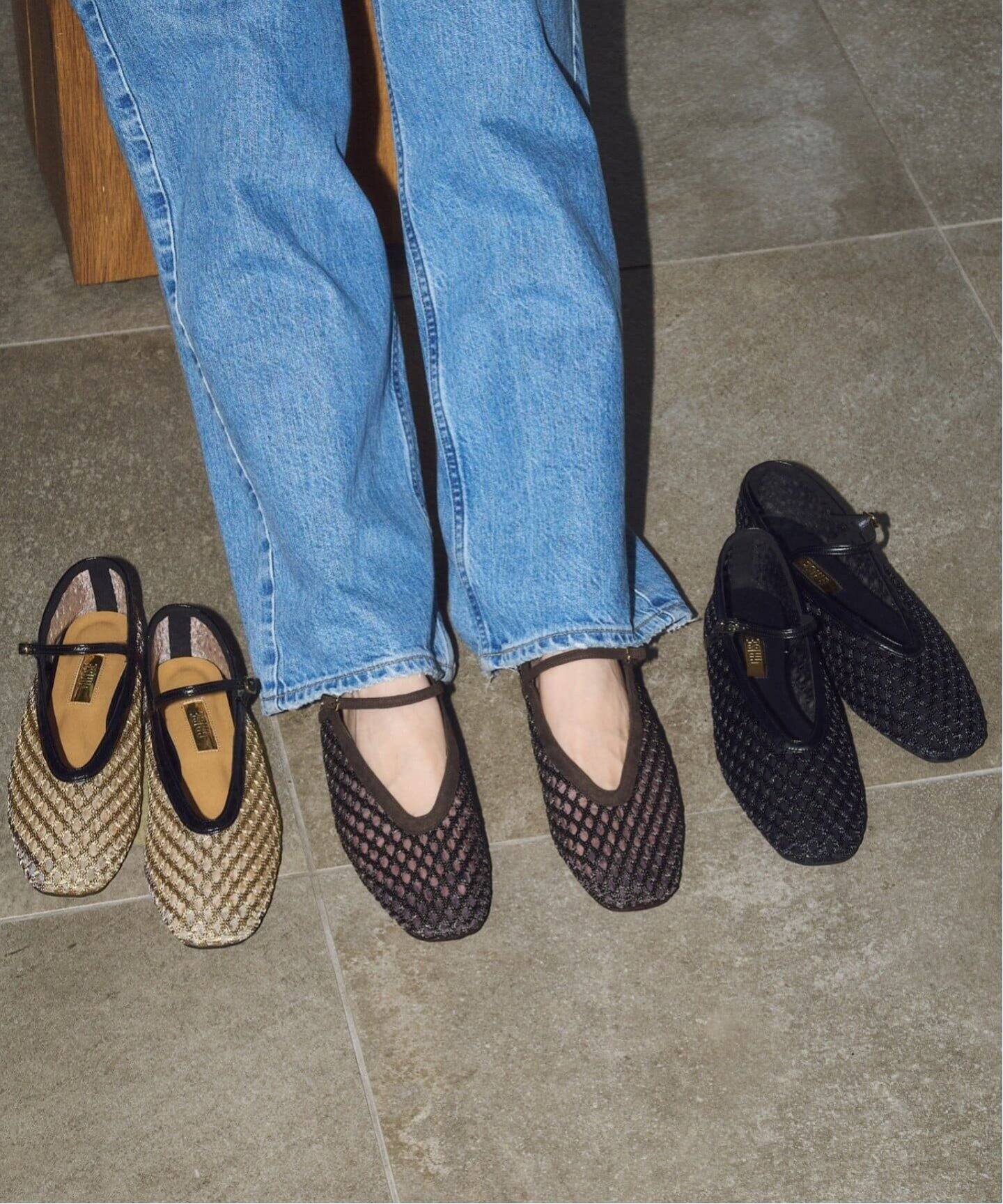 追加2》GRISEビッグメッシュメリージェーン（フラットシューズ