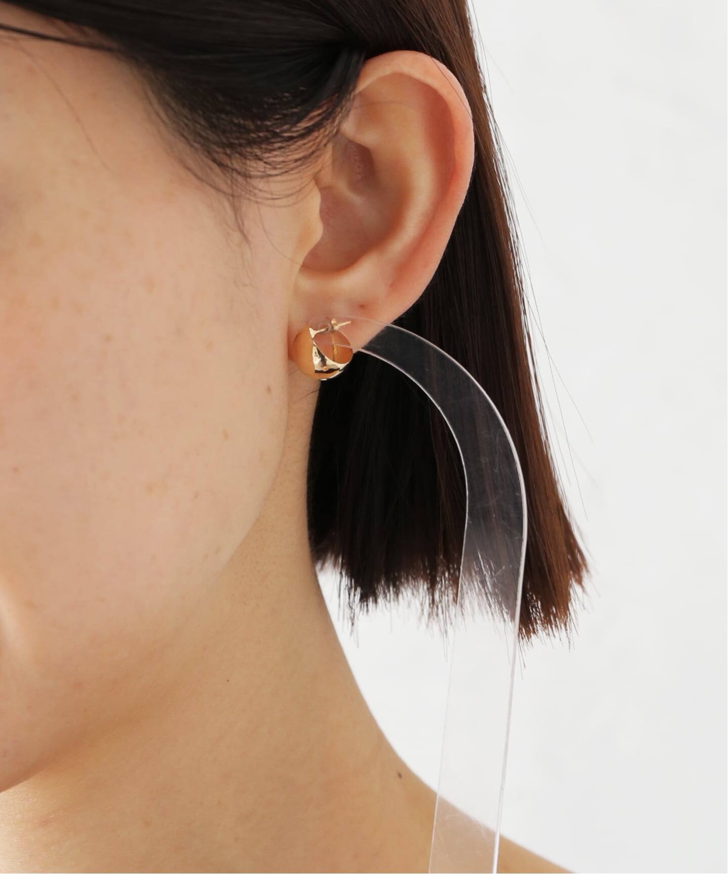 18K wide volume small pierce(両耳)（ピアス（両耳用））｜DECOUVERTE