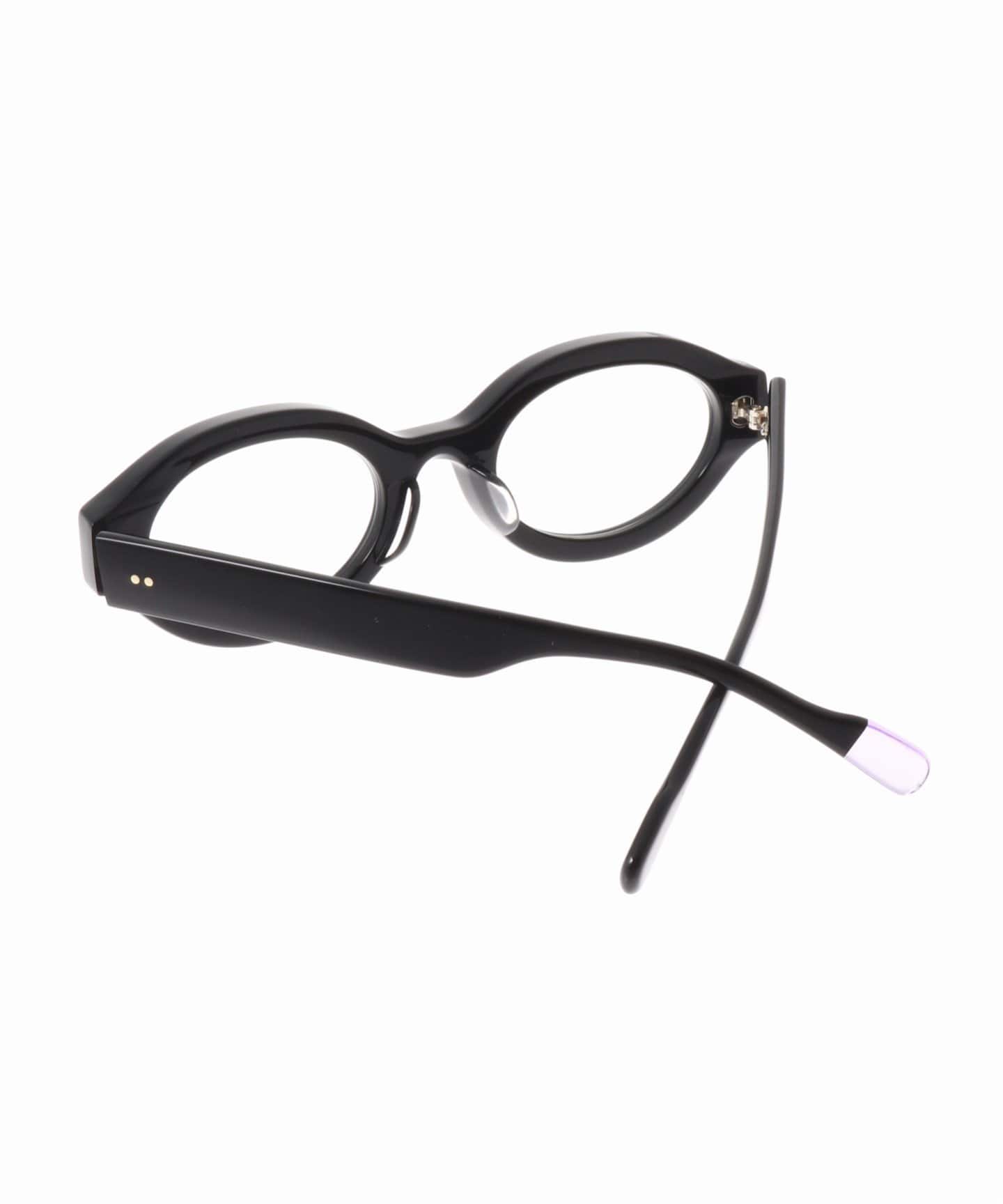 FETICO x BLANC.. OVAL TV-CUT Sunglasses RX black（サングラス