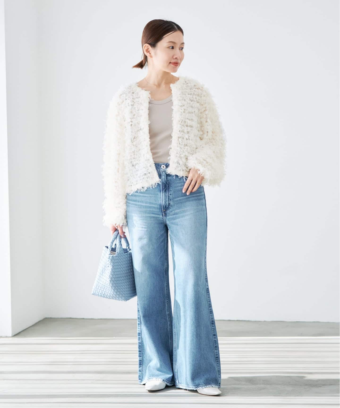 追加予約》チュールテープ カーディガン（カーディガン）｜IENA