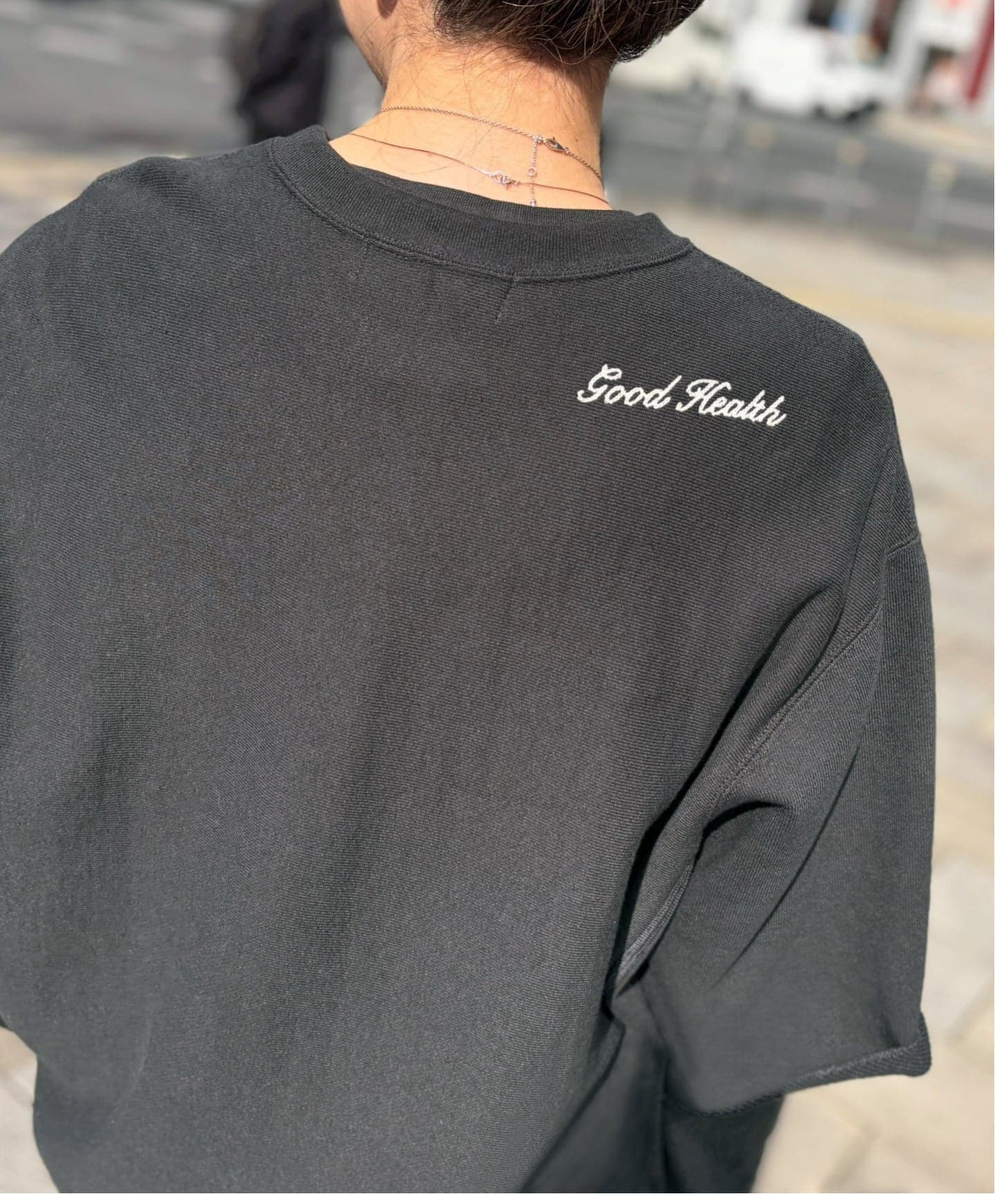 AMERICANA/アメリカーナ】 HALF SLEEVE SWEAT（スウェット）｜L