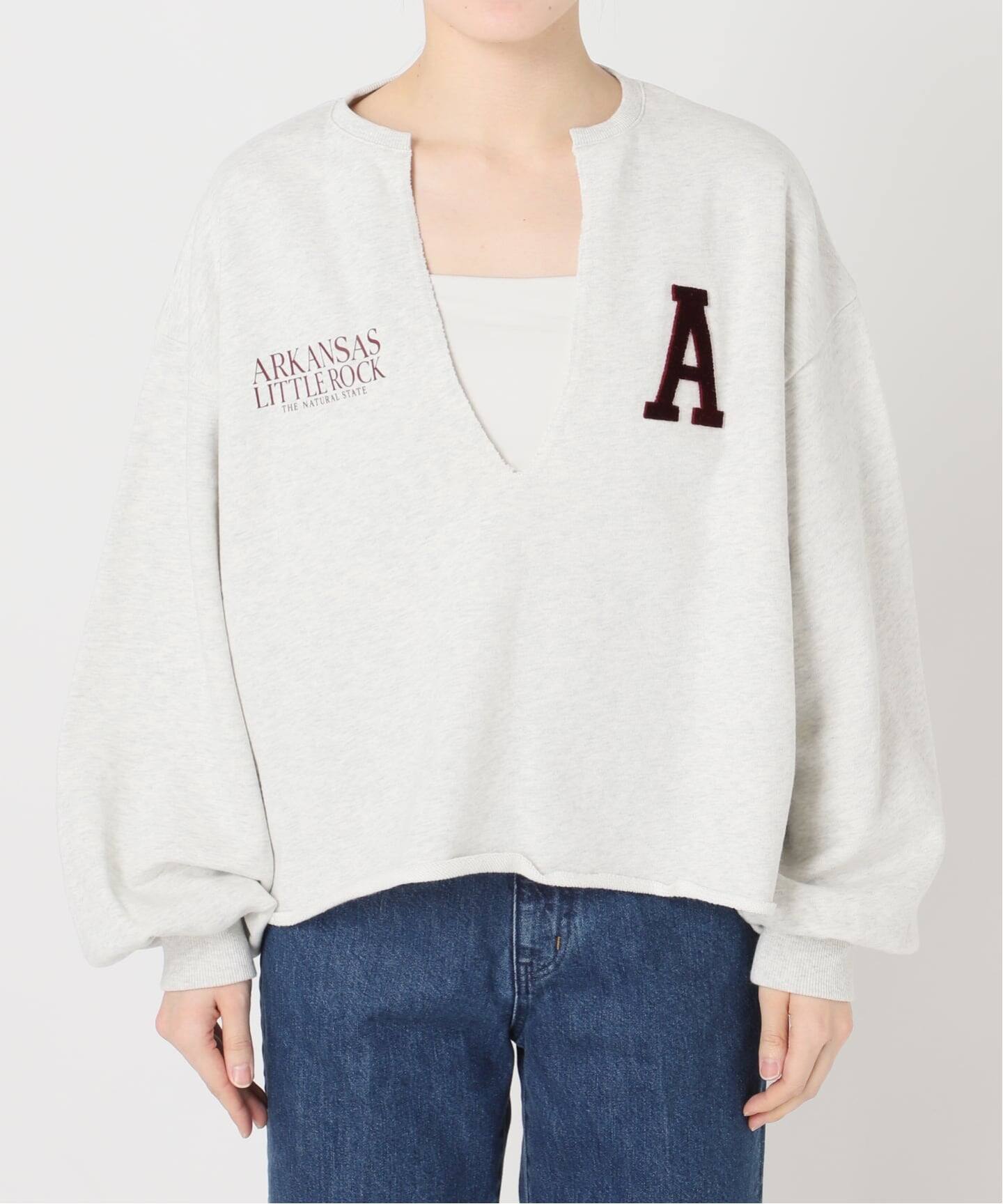 手洗い可 / Vネックロゴスウェット（スウェット）｜B.C STOCK（ベー