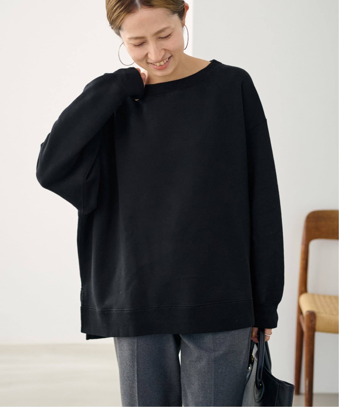 ≪一部カラーWEB限定 / 追加≫ボートネックワイドスウェット