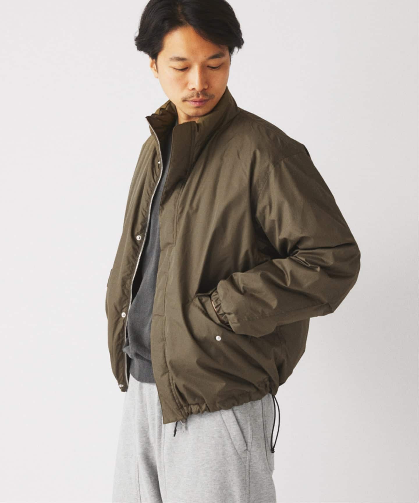 TAION / タイオン 別注 リバーシブル ショートモッズ ダウンブルゾン