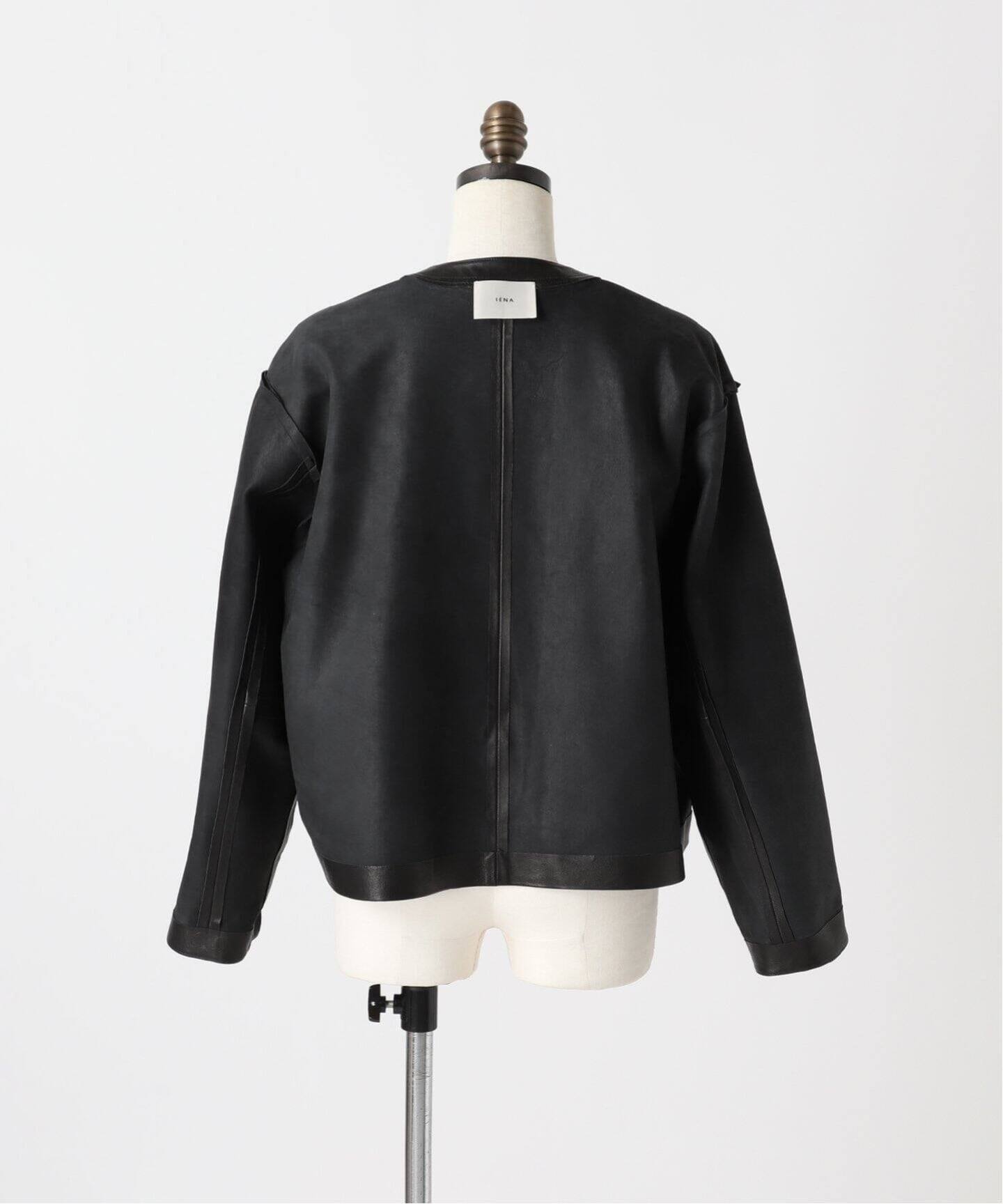 追加》シープクルーネックブルゾン（レザージャケット）｜IENA（イエナ