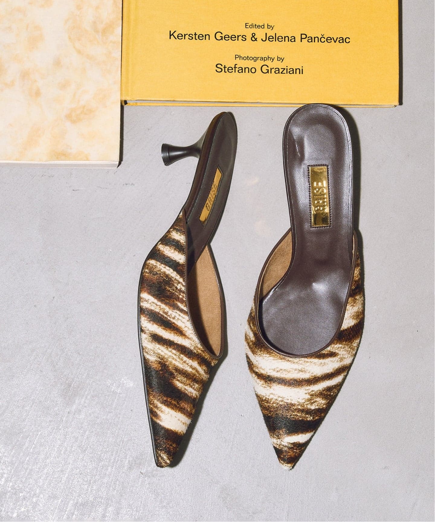 予約》GRISE4.5cmレザーポインテッドミュール（パンプス）｜GRISE