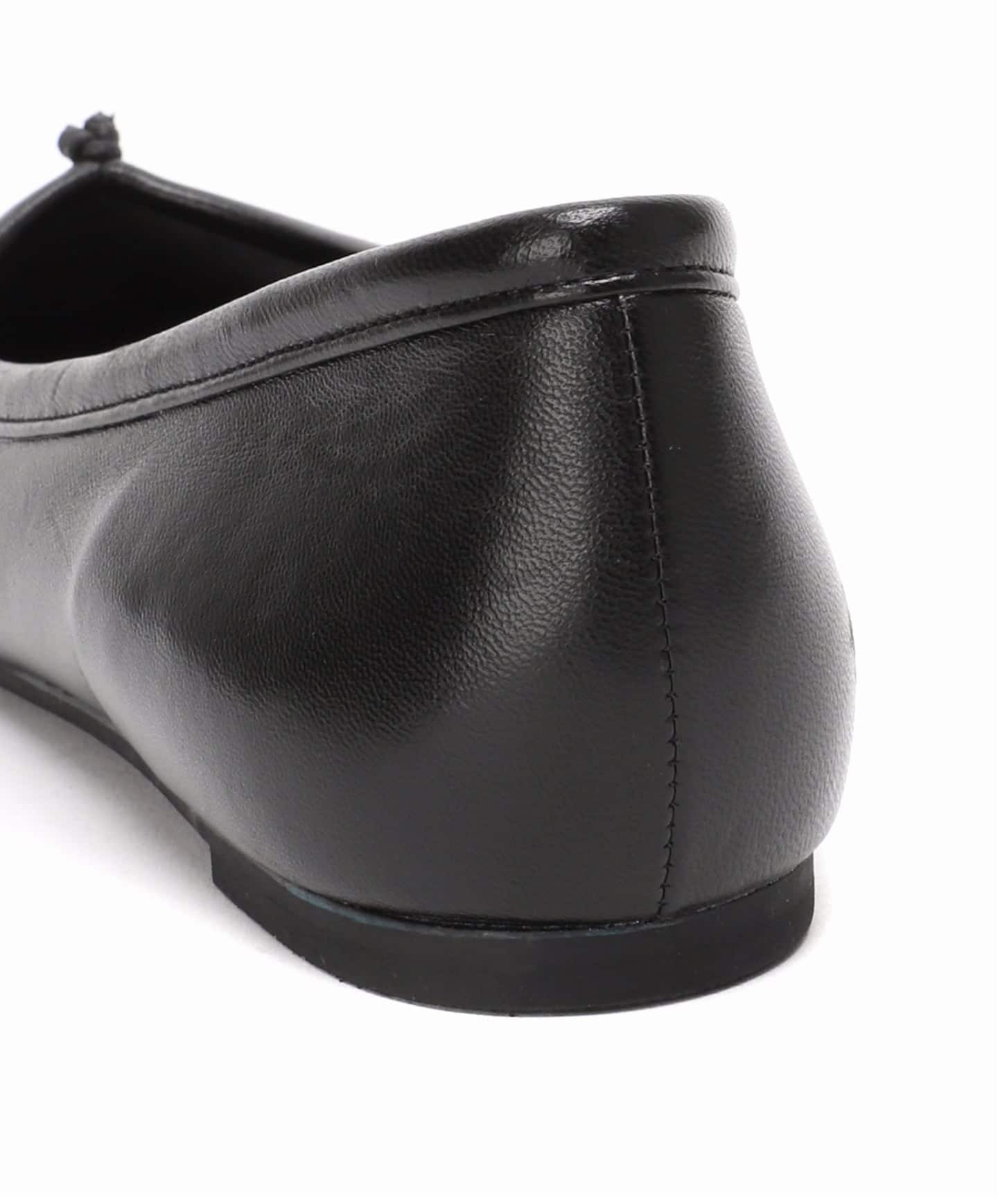 追加》GRISEレザースクエアプリーツフラット（フラットシューズ