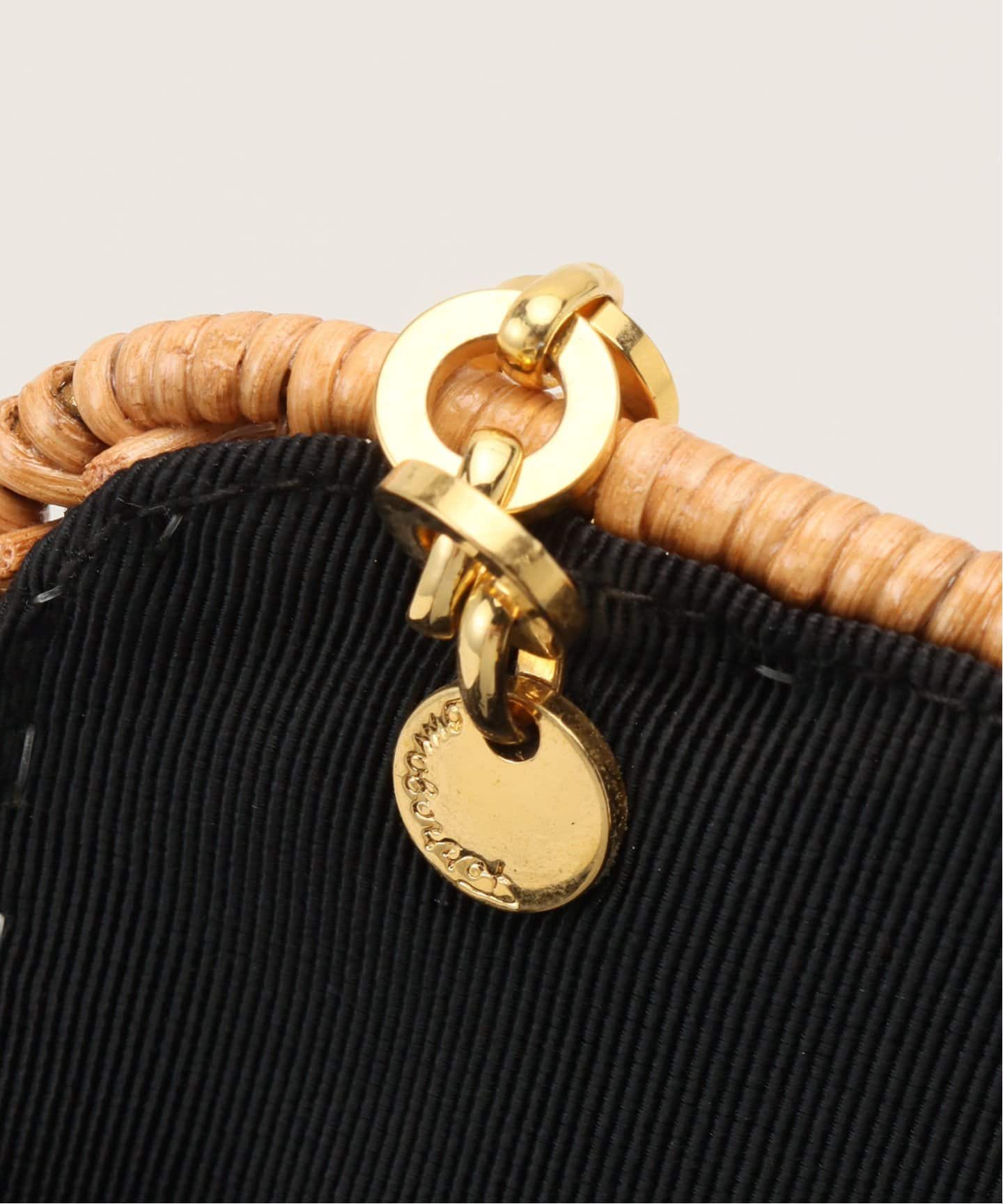 VINTAGE FERRAGAMO/フェラガモ】 Gancini ラタンショルダーバッグ