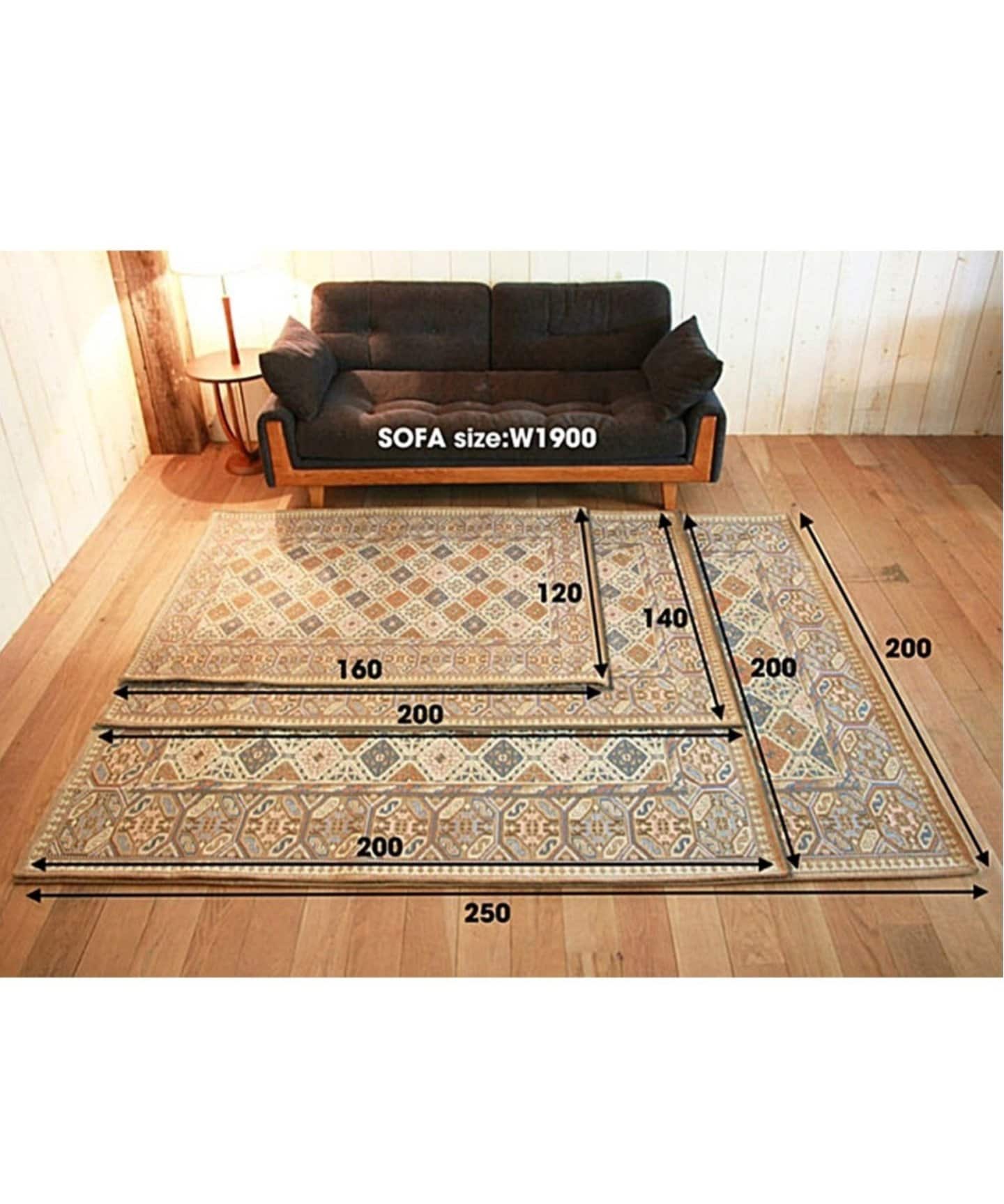 予約》MONTECITO RUG 200x200 モンテシート ラグ（ラグ・マット