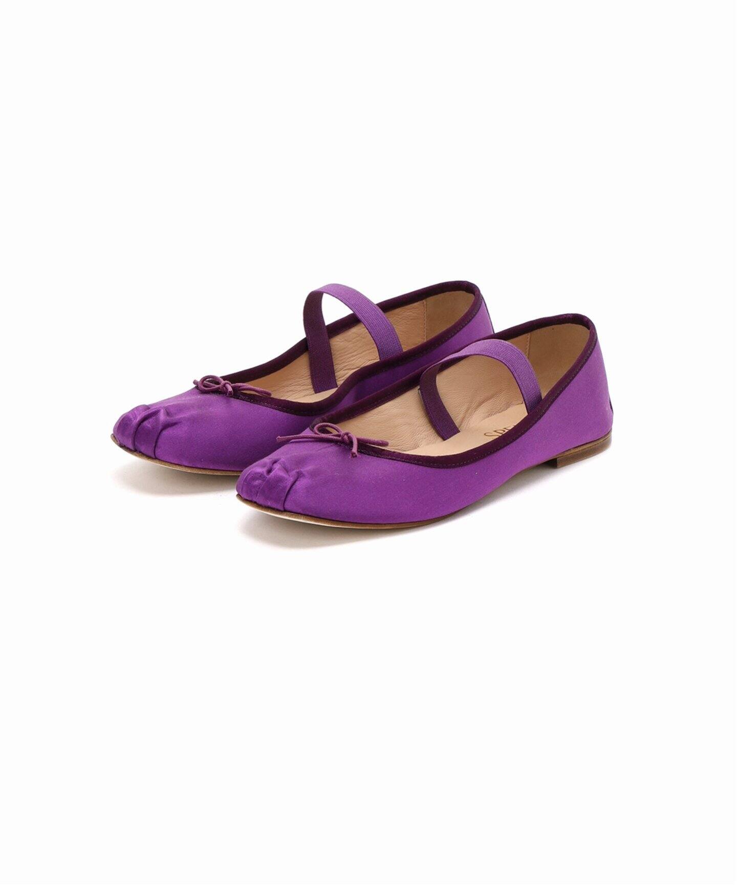 SPELTA / サテン バレエシューズ パープル系37