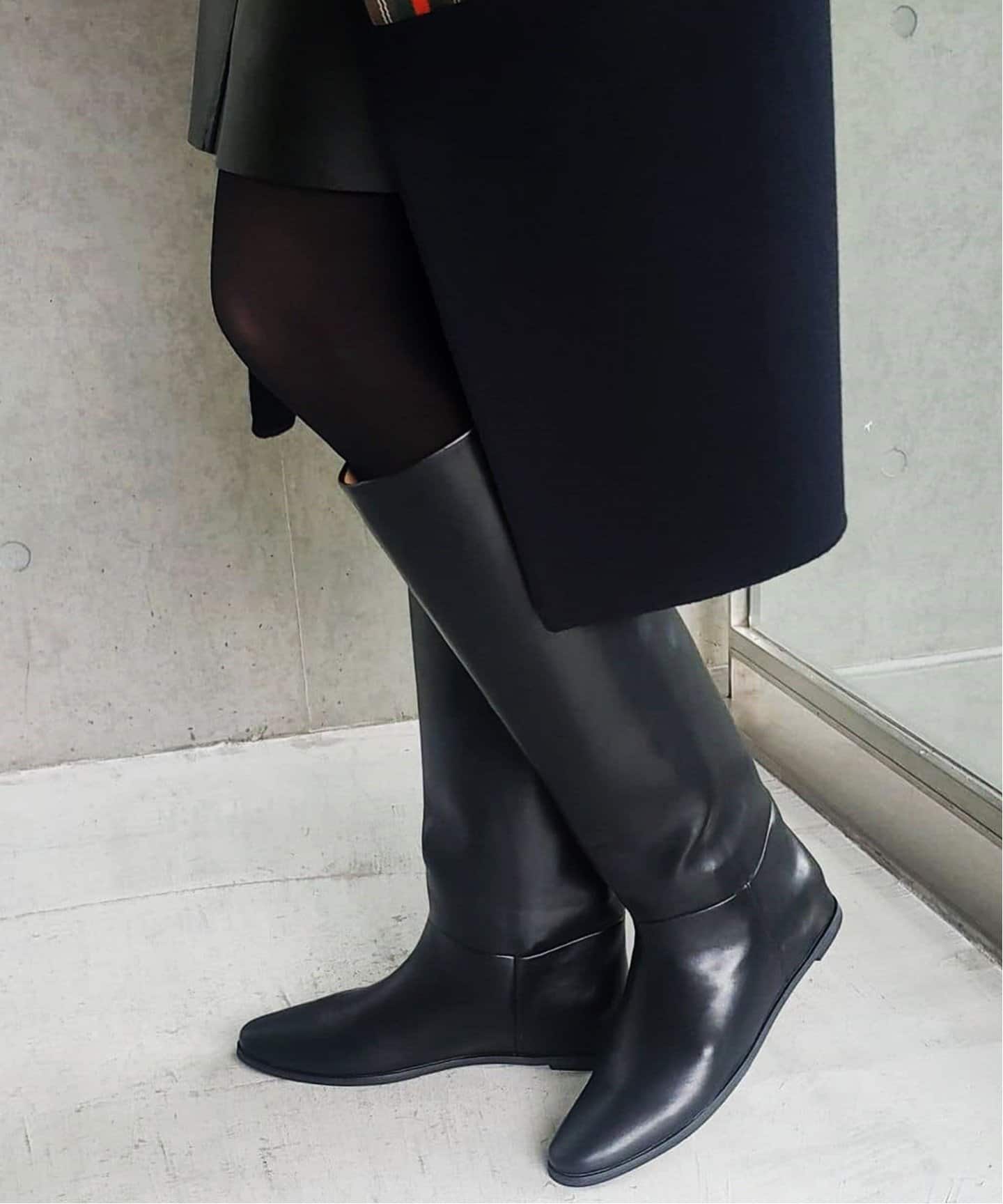 追加5》2cmワイドシャフトロングブーツ（ロングブーツ）｜LE TALON（ル