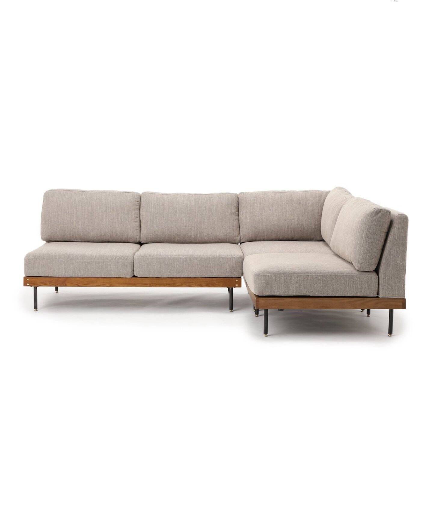 大型商品》LILLE CORNER SOFA BE リル コーナー ソファ ベージュ2ND