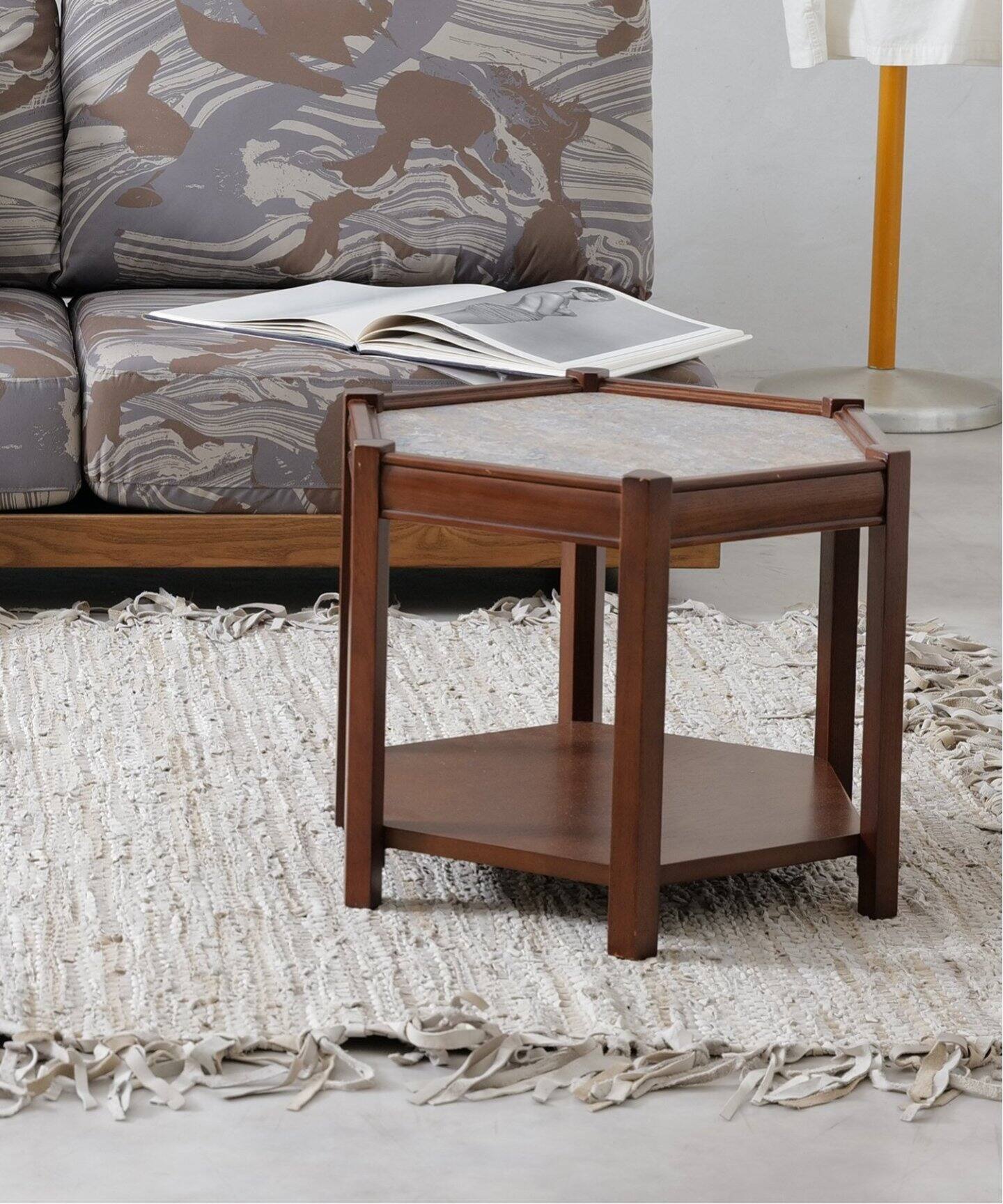 BROOKS HEXAGON TABLE_lino(GRY) ブルックスヘキサゴンテーブル