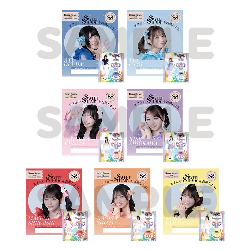 SWEET STEADY メンバー別アクスタ ダウンロードカード付き-あそばにゃ