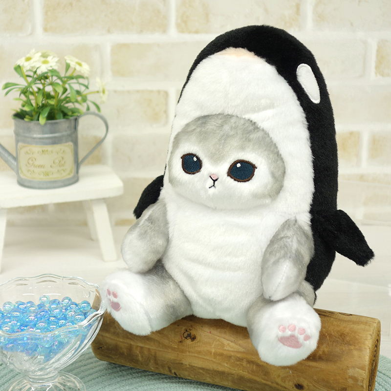 ぽてたまぬいぐるみ mofusand シャチにゃん グレー【サン・アロー公式