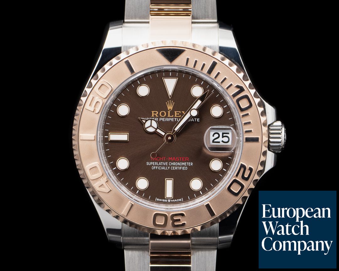 66815) Rolex 268621 Yacht-Master 37MM 18K Everose Brown Chocolate