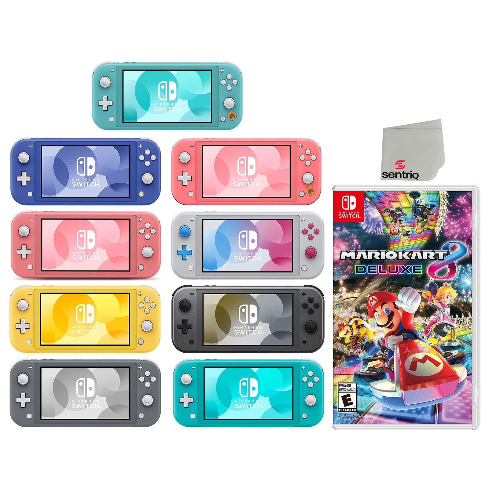 Nintendo Switch Lite 青/赤 ゲームカード8枚付き Nintendo Switch