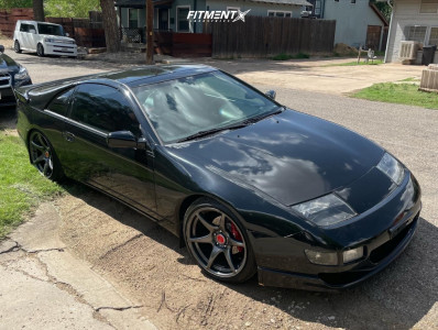 1990 Nissan 300ZX with 18x9.5 22 Kansei Tandem and 225/40R18