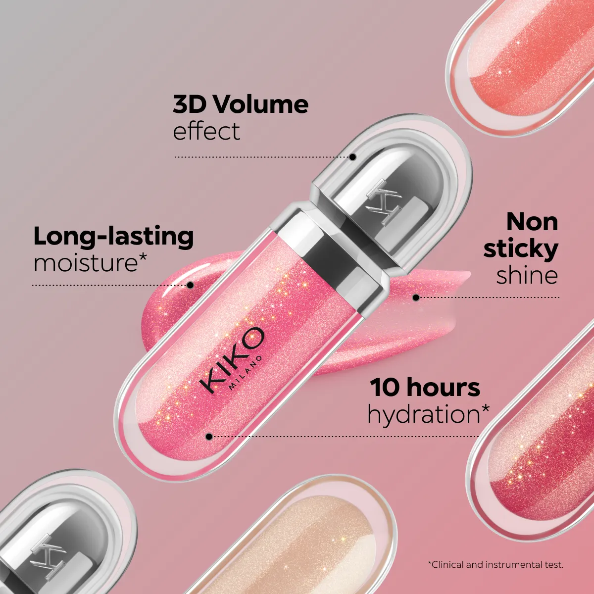 Lip Glosses - 3D Hydra Lipgloss - 23 Magenta | KIKO