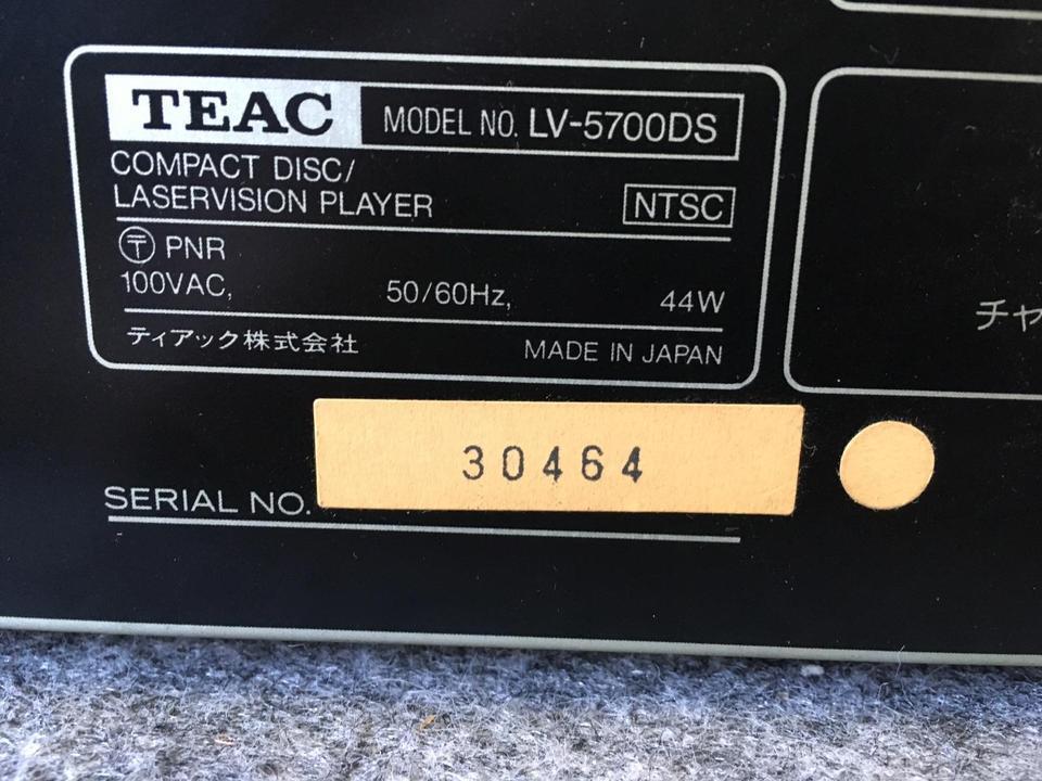 LV-5700DS TEAC - 中古オーディオ 高価買取・販売 ハイファイ堂