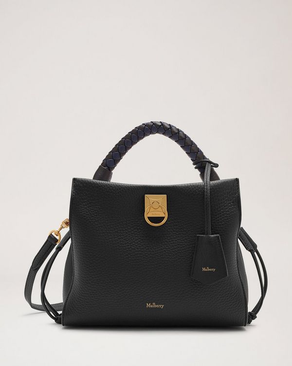 Mulberry | スモール アイリス | ブラック ヘビーグレインレザー