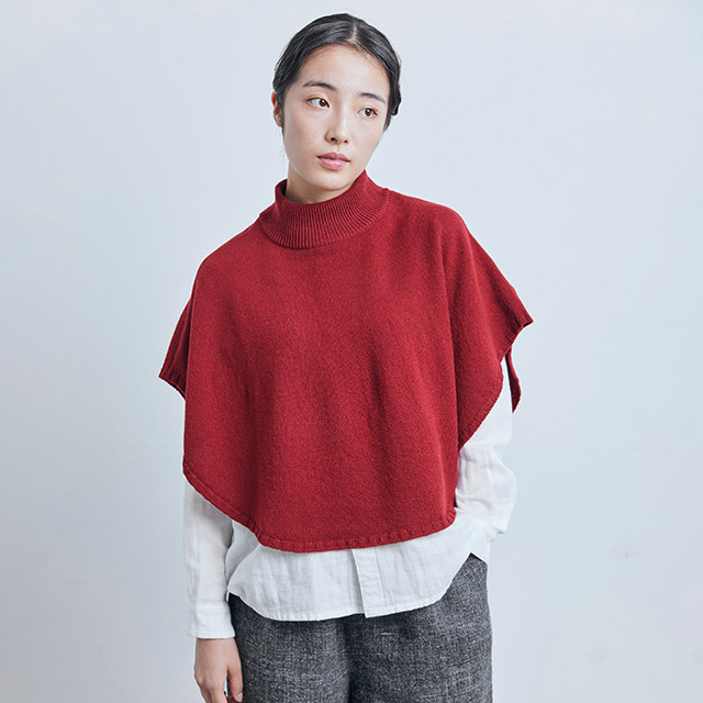 maru ポンチョケープ 手洗いできるウール100％｜衣料品｜中川政七商店