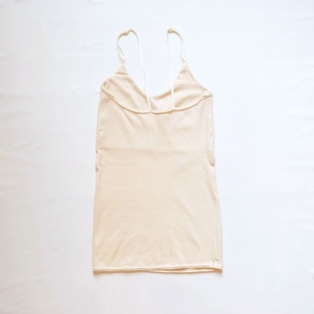 コットンシルクパッド入りキャミ