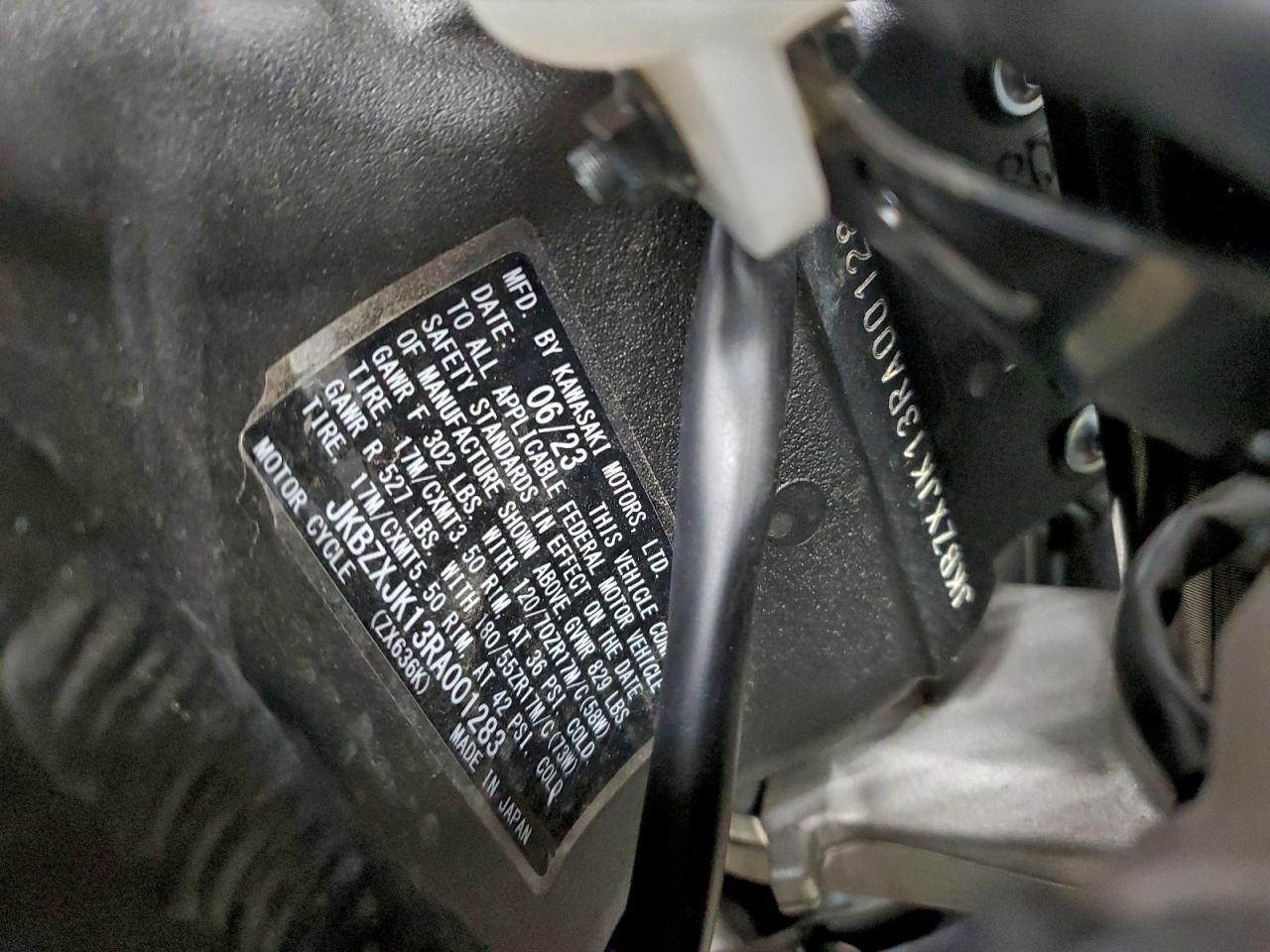 2024 Kawasaki ZX636 K For Sale in Wheeling, IL. Lot #95938***