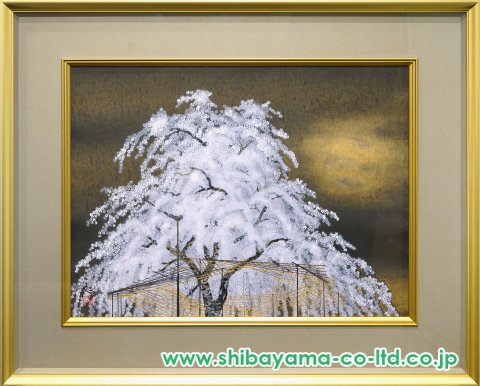加山又造「夜桜」木版画 :: 絵画買取・販売 - シバヤマ