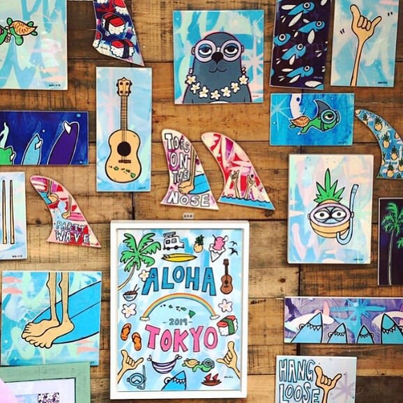 Welzie アート作品 Aloha Welzie Aloha アート作品 約30cm x 40cm