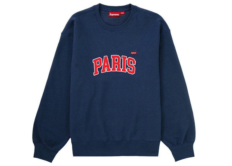 レア☆Supreme パリ限定 Small Box Crewneck M Supreme Paris Shop