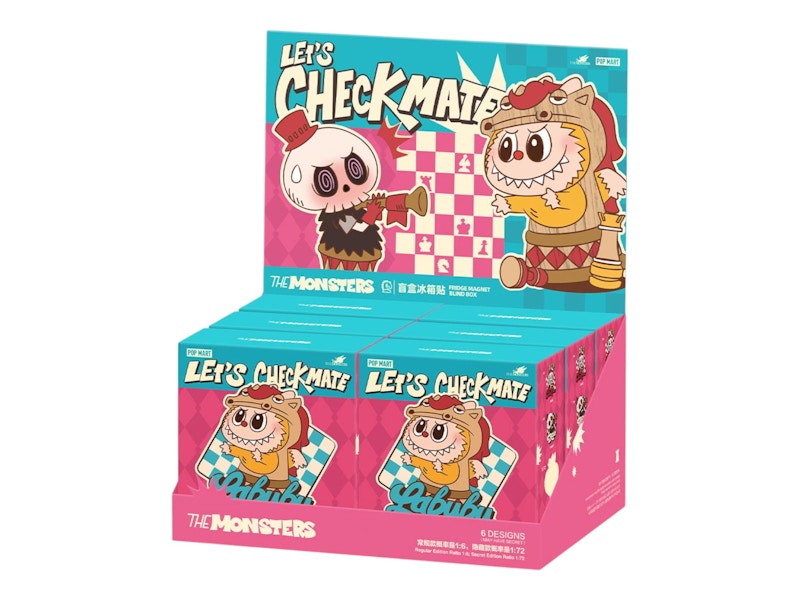 Pop Mart Labubu The Monsters Let's Checkmate Series Fridge Magnet