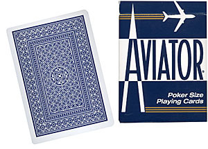 Cards Aviator Poker size (Blue) BLU