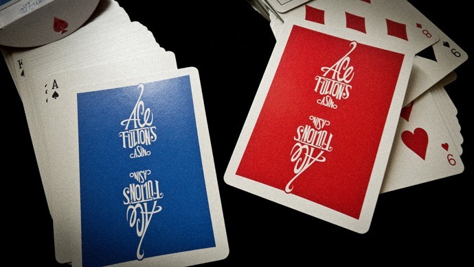 Ace Fulton's Casino Playing Cards by Brad Fulton Dodger Blue